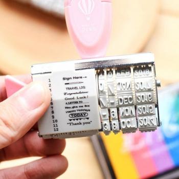 DIY Date Rubber Stamps for School Supplies
