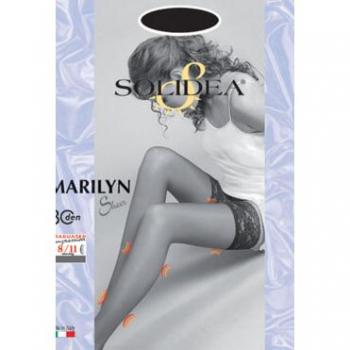 MARILYN 30 SHEER CALZA AUTOREGGENTE BLU 3
