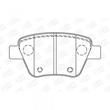 CHAMPION Kit de plaquettes de frein pour VW, AUDI, FORD 573312CH