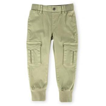 Kids‑Gabardine Cargohose „Wild Crocodile“, ein Stück, Grün