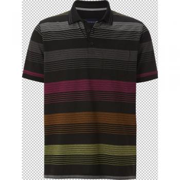 Schwarzes Poloshirt für Herren – ADRILO Babista Größe 58