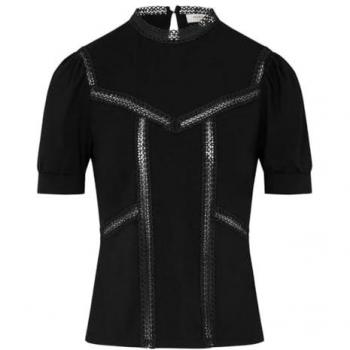T-shirt Morgan Lilo Maniche Corte Nero S