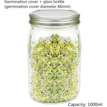 Germination Kit for Mason Jars with Strainer Lids
