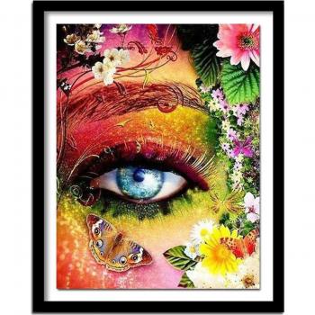 Peinture Diamant Circulaire 20x30 cm DIY – Oiseaux, Papillons & Crochetage
