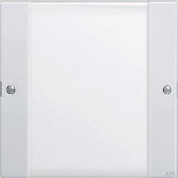 Gira 55 Rocker Set Cover 1 Compartment with Inscription Pure White