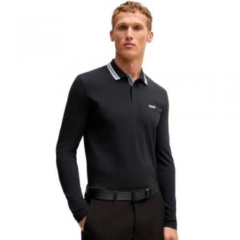 BOSS Polo de Algodón Marino para Hombre