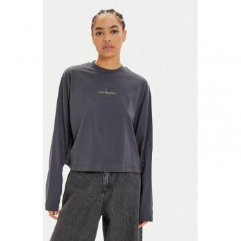 Calvin Klein Gray Long Sleeve Cotton Shirt – L