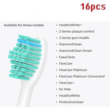 16 Replacement Toothbrush Heads for Sonicare Models