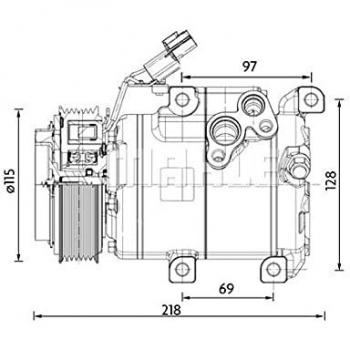 Behr ACP 1467 000P Air Conditioner Compressor (Premium)