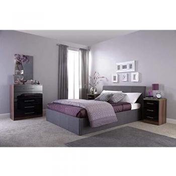 Ascot Upholstered Fabric Ottoman Storage Bed