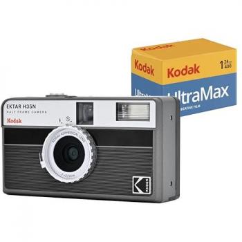 Kodak Ektar H35N Bundle with Kodak UltraMax 24 Roll Film (Black)