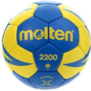Molten Handball Herren H3X2200-BY, Blau, Gelb, 3
