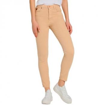 Pantaloni Lois Jeans A Vita Alta, Fit Squallido Beige 27