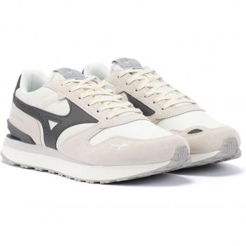 Mizuno Rb87 Sneakers Bianche in Camoscio con Dettagli Magnet e Sabbia Estate EU 42