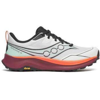 Saucony Peregrine 16 Trail Running Shoes – International Size 47 (White/Orange/Burgundy)