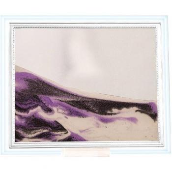 Transparent 3D Grit Sand Landscape Painting – Dynamic Flow Frame