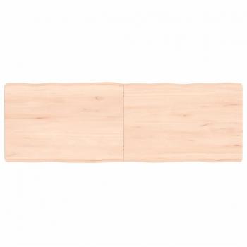 VidaXL Untreated Solid Wood Live Edge Table Top 120x40x(2-6) cm