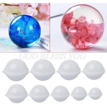Molde Esférico 20‑100 mm para Joyas, Resinaje y Pastelería