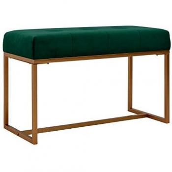 Green Velvet 80 cm Bench