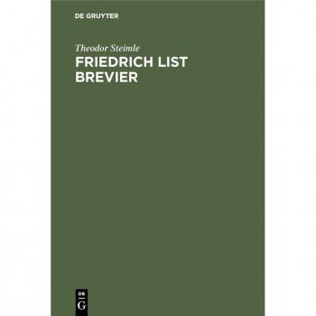 Vitalsource Technologies, Inc. Friedrich List Brevier