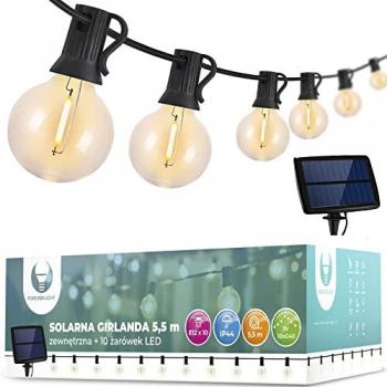 Catena Luminosa 5,5m con Lampadine LED E12 G40 Forever Light