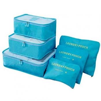 Kono Travel Packing Cubes 6PCS Set for Clothes and Underwear