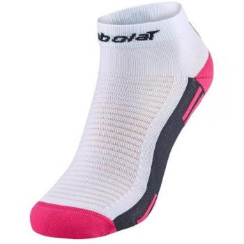 Calcetín Babolat Padel 5UA1324P – Modelo 1084, Blanco y Rosa