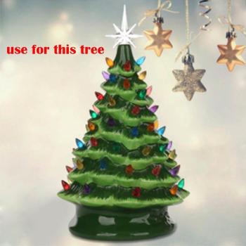 Ampoules DIY pour sapin, accessoires déco Noël en céramique (x50)