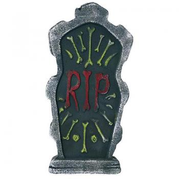 Lápida RIP multicolor para cementerio 43x22 cm