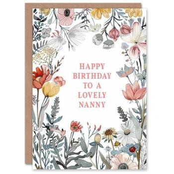 Garden Blossoms Birthday Card for Her