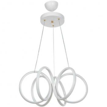 Lampada LED a sospensione Ilya forma spirale bianca MDL4439