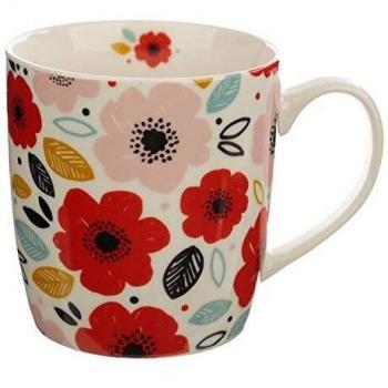 Puckator Poppy Fields Vibrant Field Mug – 9x12x8.5cm