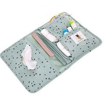 LÄSSIG Windeltasche »Casual, Changing Pouch, Floral Mint«, PETA-approved vegan