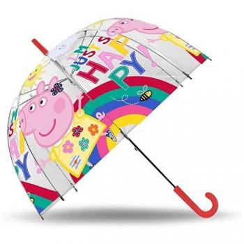 Greta Gris 48 cm transparent paraply
