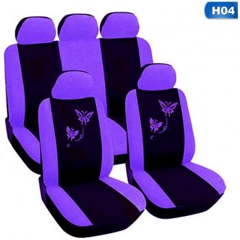 Butterfly Embroidered Car Seat Covers