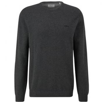 S.Oliver RED LABEL Herren Strickpullover mit Logo-Stickerei