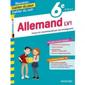Cahier du jour/Cahier du soir Allemand 6e