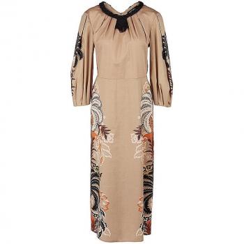 MARC CAIN Maxikleid in Beige Größe 38