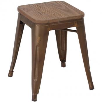 Set di sgabelli Ural Marrone Scuro 42x87cm