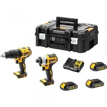 Kit PowerTool 18 V con impulso e percussione + 3 batteria + carica‑batterie