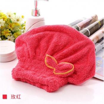 Couvre-cheveux microfibre corail, serviette maison