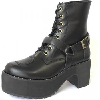 Motocross Falcon Botas Negras 22,5 cm OD50 Sola Ancha