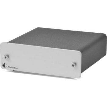 Pro‑Ject MM/MC Phono‑Box – Hochpegel‑Ausgang in Silber