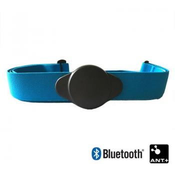 Correa de pecho con monitor de frecuencia cardíaca, Bluetooth 4.0, sensor de fitness ANT, compatible con cinturones Wahoo y Polar, banda para exteriores