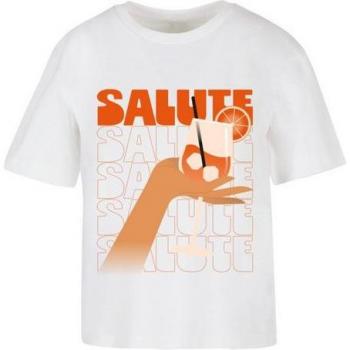 Miss Tee Damen T‑Shirt Saluti A Tutti – Hellblau, Größe L