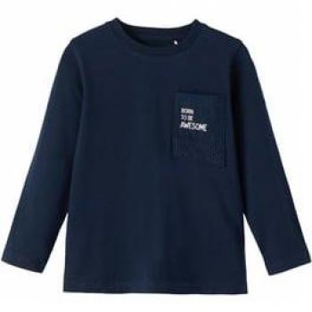 Langarmshirt Nmmnaop Marineblau