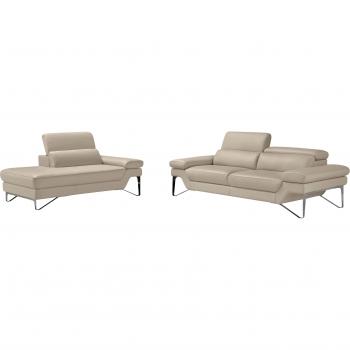 Sofaset EGOITALIANO „Princess“ – 2,5 Sitze + Ottomane, manuell einstellbar