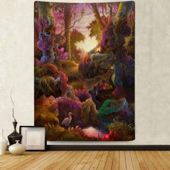 Banner de Arte Psicodélico de Bosque