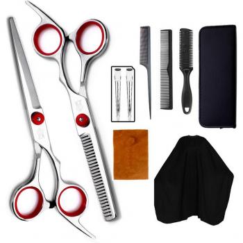 Hair Cutting Essentials: 10 PCS Scissors and Comb Set
