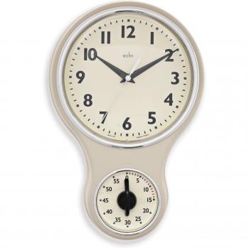 Acctim Retro Kitchen Timer Wall Clock